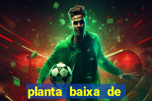 planta baixa de campo de futebol society